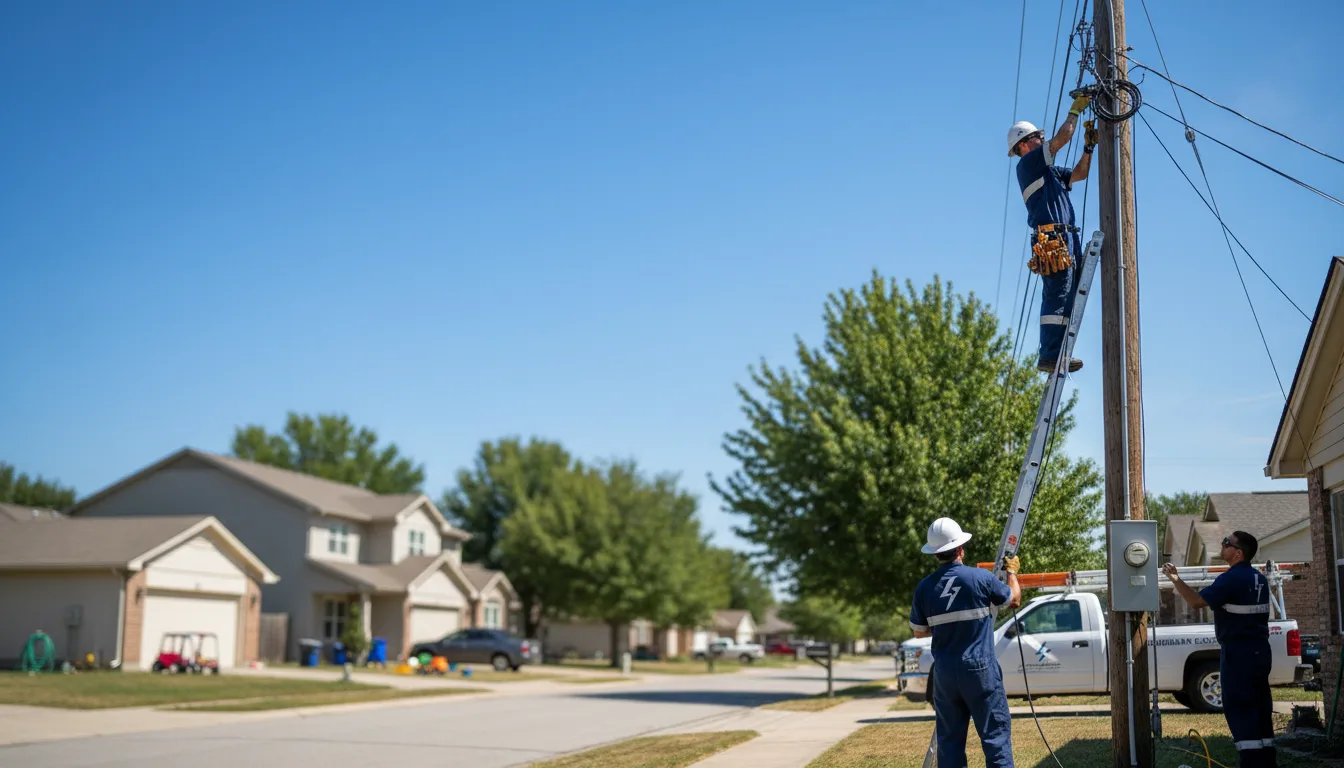 Residential electrician providing installation services in Kennedy, MN